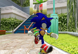 Sonic avance vers nous... sans savoir o il va !